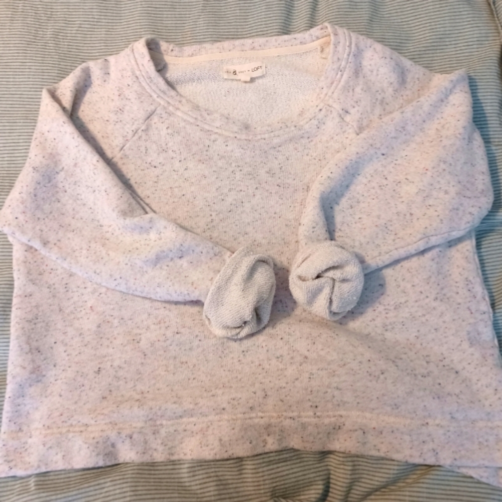 Lou & Grey boxy confetti sweatshirt